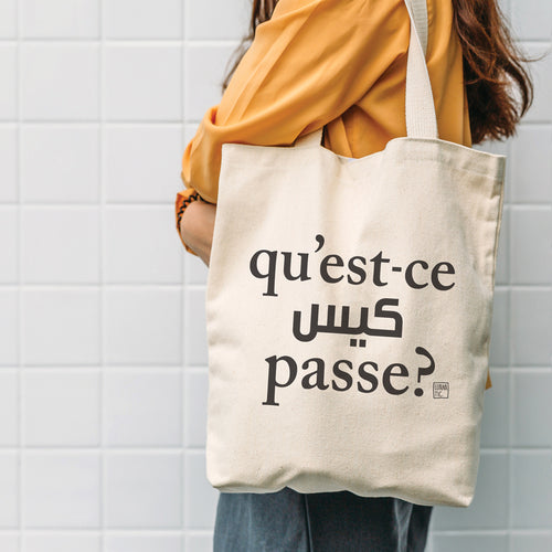 Tote Bag Qu'est-ce Qui Se Passe?